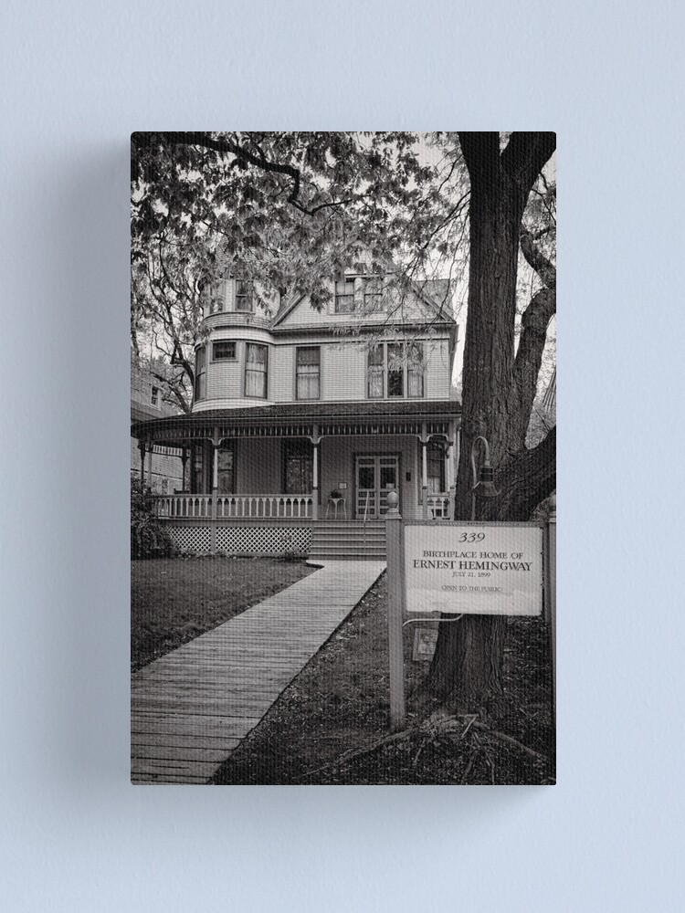 Alternate view of The home of Hemingway, Oak Park Chicago Canvas Print