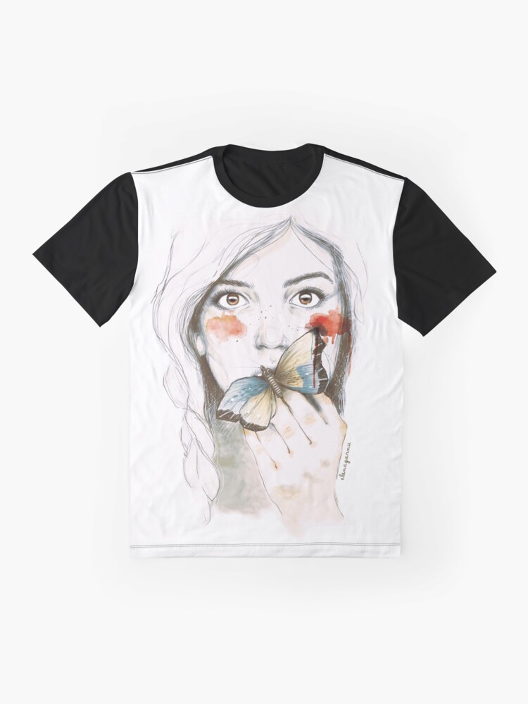 Vista alternativa de Camiseta gráfica ESTOMAGO DE MARIPOSAS