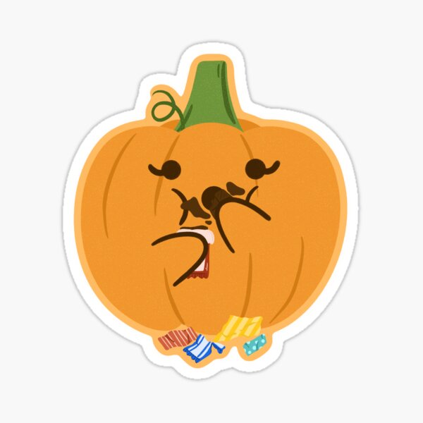Cute Halloween Pumpkin Hydro Laptop Sticker Sticker
