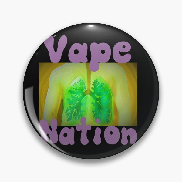 Artikelvorschau, h3 inspirierte VAPE NATION Lungen Meme Grafik entworfen und verkauft von blueversion.
