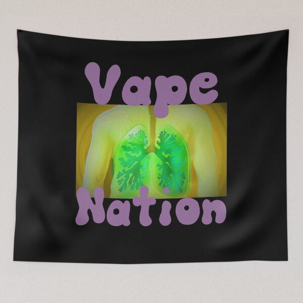 Item preview, h3 Inspired VAPE NATION Lungs Meme Graphic designed and sold by blueversion.