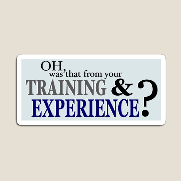 Item preview, Training and Experience designed and sold by lawfulchaotic.
