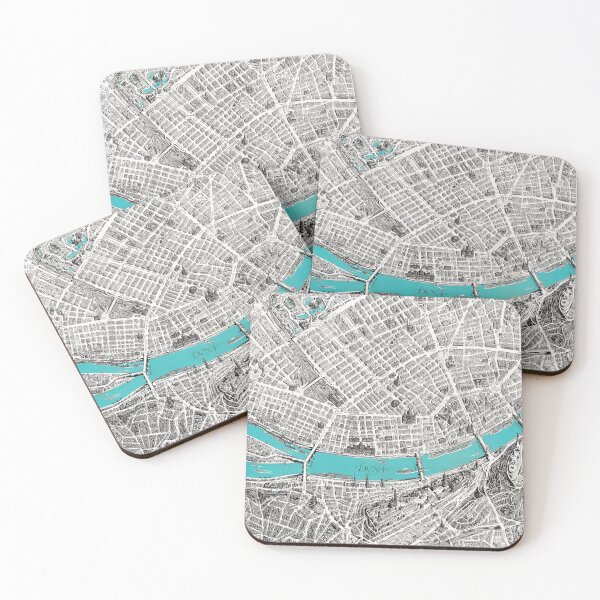 Item preview, Vintage Perspective Map of Budapest, Hungary designed and sold by Gin  Neko.