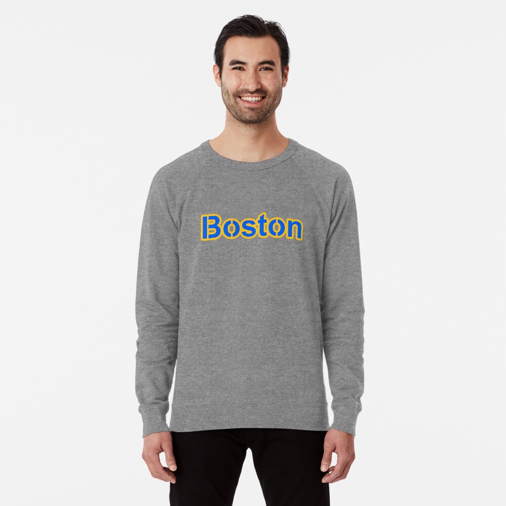THE BOSTON VINTAGE WICKED STICKER AND RETRO YELLOW AND BLUE AWESOME JERSEY CITY  CONNECT SHIRT  Pullover Hoodie for Sale by CityWitty