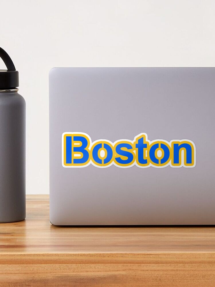 THE BOSTON VINTAGE WICKED STICKER AND RETRO YELLOW AND BLUE AWESOME JERSEY CITY  CONNECT SHIRT  Pullover Hoodie for Sale by CityWitty