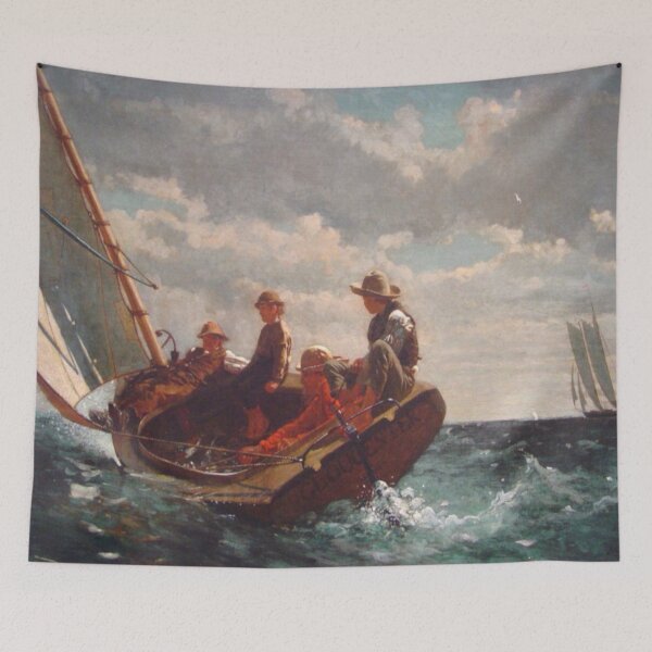 Item preview, Winslow Homer's Breezing Up designed and sold by mosfunky.