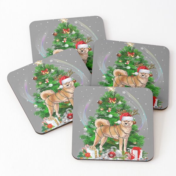 Item preview, Akita Christmas Tree Light Pajama Dog Xmas designed and sold by DyanStoy.