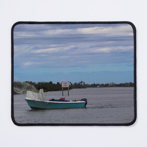 Net Casting on the Intracoastal Waterway Mouse Pad