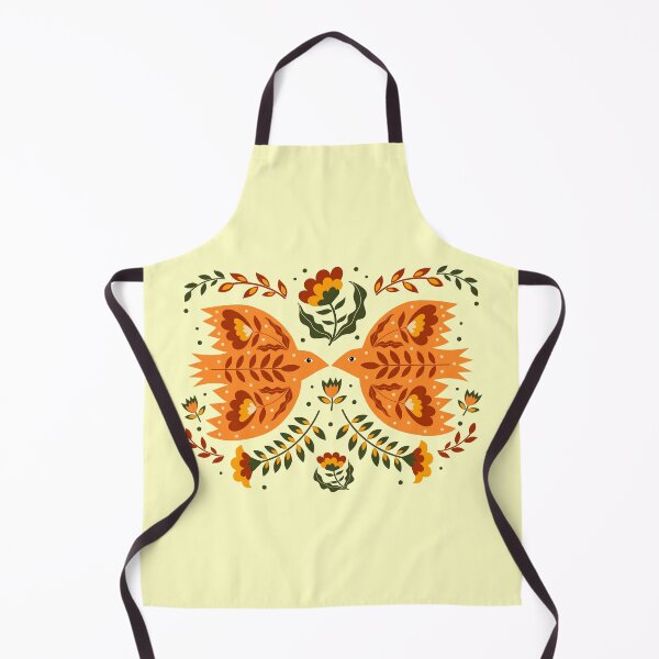 Item preview, Folk Art Birds in Fall Colours designed and sold by TwylaRaeDesigns.