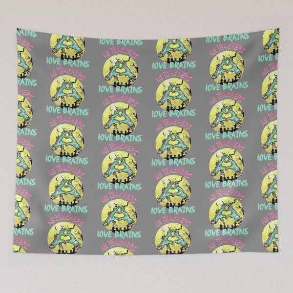 Item preview, All Teachers Love Brains Funny Halloween designed and sold by DyanStoy.