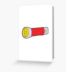 cartoon torch Grußkarte