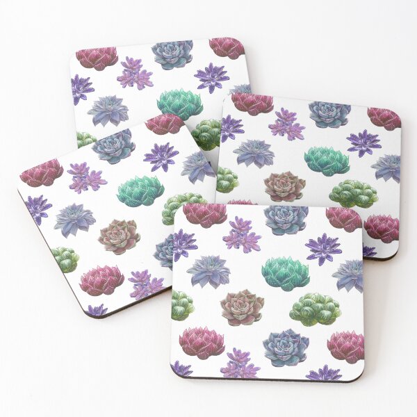 Item preview, Colorful succulents pattern designed and sold by OrquideaCR.