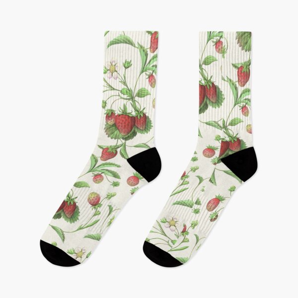 Item preview, Strawberries Love Floral Fruit Pattern designed and sold by Shadowlight21.