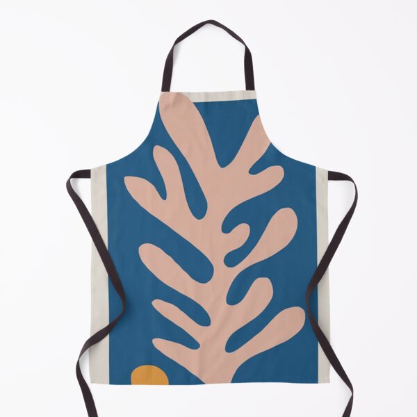 Item preview, Matisse cut out pink leaf on blue designed and sold by lymangreence.