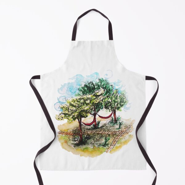 Item preview, Windy August Scenery Watercolor Artwork designed and sold by arientss.