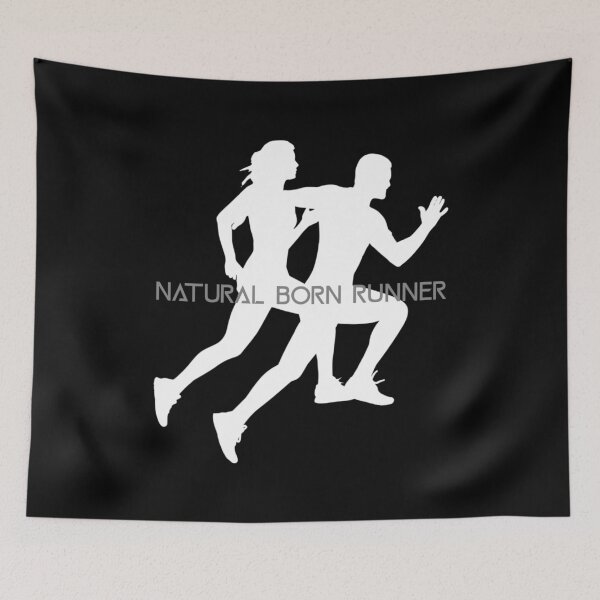 Item preview, NATURAL BORN RUNNER MAN AND WOMAN ► MOTIVATIONAL // RUN designed and sold by MORE-THE-BRAND.