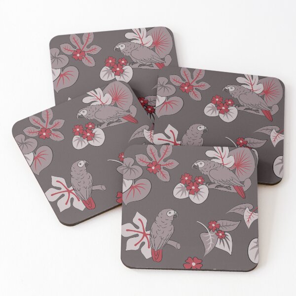 Item preview, African grey parrot pattern: dark grey designed and sold by selfproclaimd.