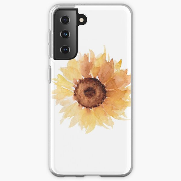 Watercolor sunfllowers Samsung Galaxy Soft Case