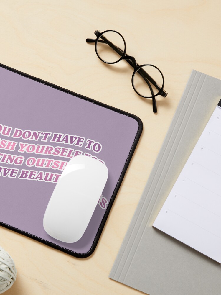 Alternate view of no oppressive beauty norms Mouse Pad