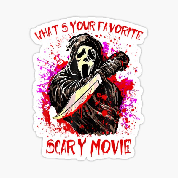 Ghost Face: What's Your Favorite Scary Movie PRINTS and STICKERS