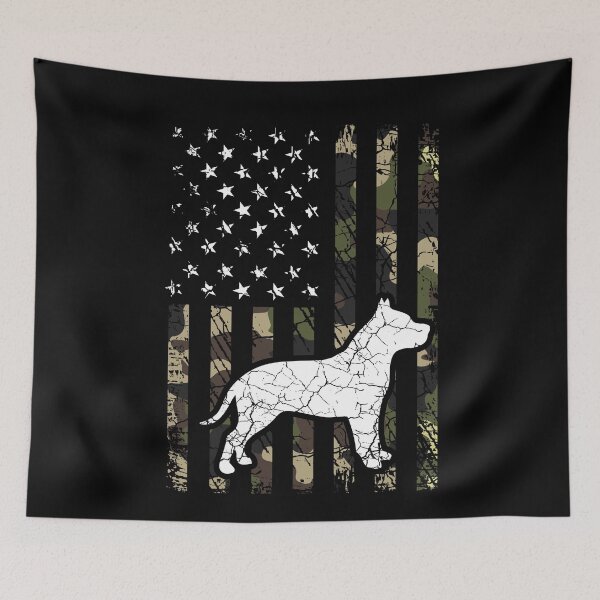 Item preview, Pitbull Camouflage USA Flag designed and sold by rafaeltto.
