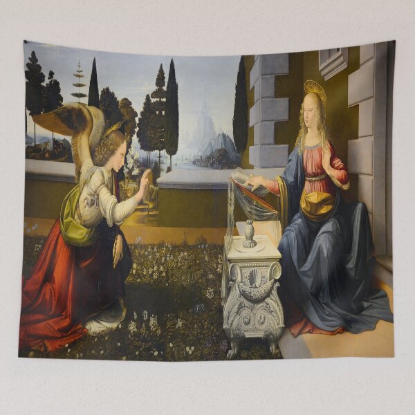 Item preview, Leonardo Da Vinci's Annunciation designed and sold by mosfunky.