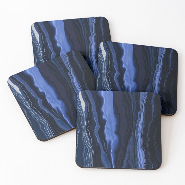 Item preview, Dark Blue - Black Abstract Art designed and sold by beyondrainbows.