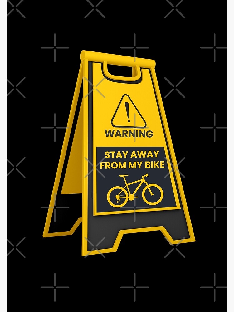 caution bike stickers