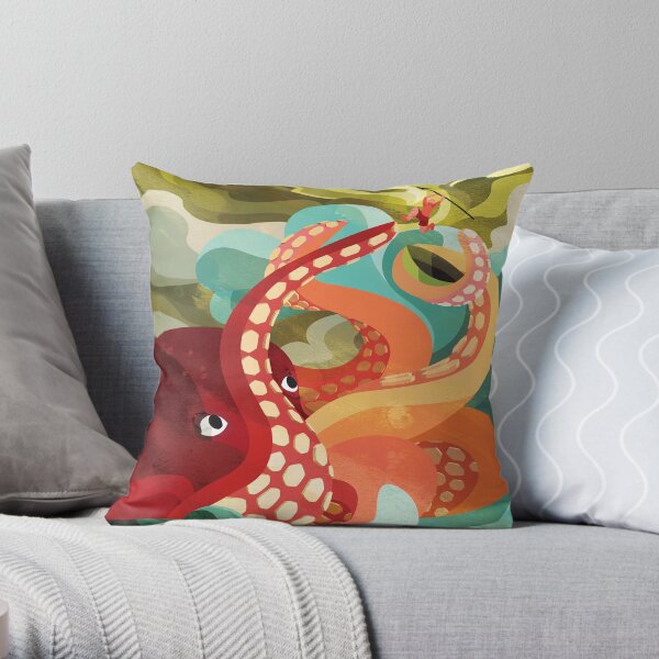 Octopus Throw Pillow