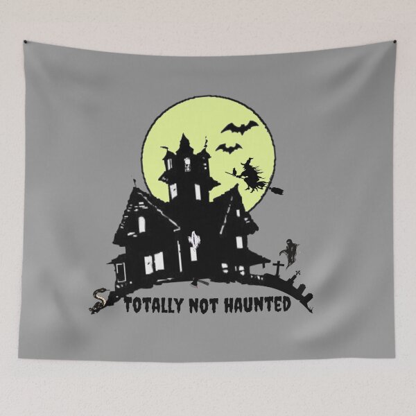 Item preview, totally not haunted, haunted house - Halloween designed and sold by Jessi-Sketches.