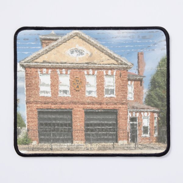 Item preview, Lynchburg Fire Station #4 Watercolor designed and sold by nbrandsberg.