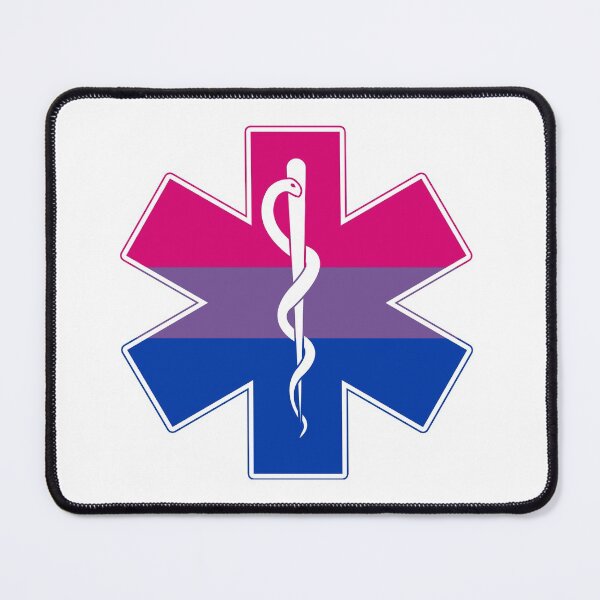 Item preview, Star of Life Bi Pride designed and sold by Sun Dog Montana.