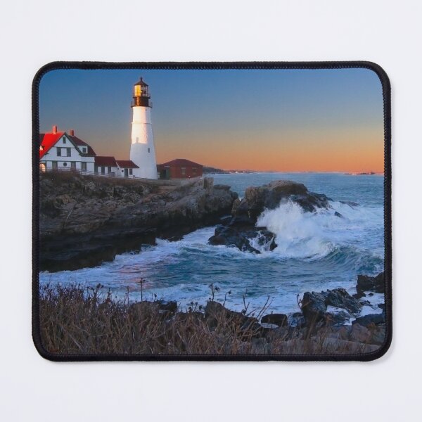 Item preview, Maine Sunset Lighthouse designed and sold by nbrandsberg.