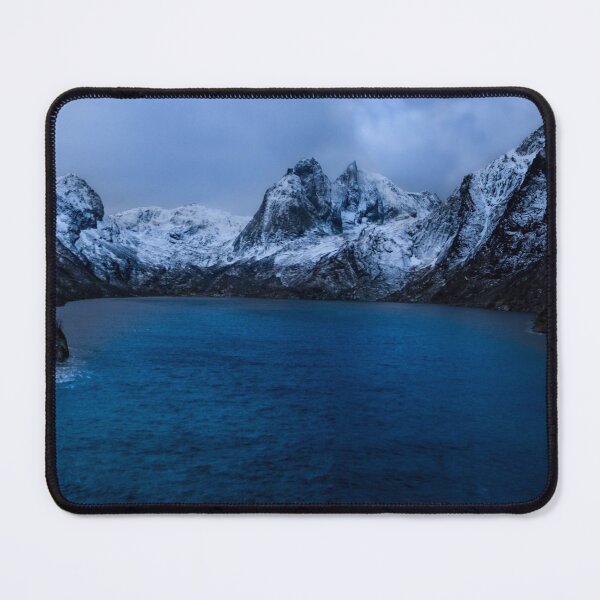 Item preview, Lofoten Mountain Winter Panorama designed and sold by nbrandsberg.