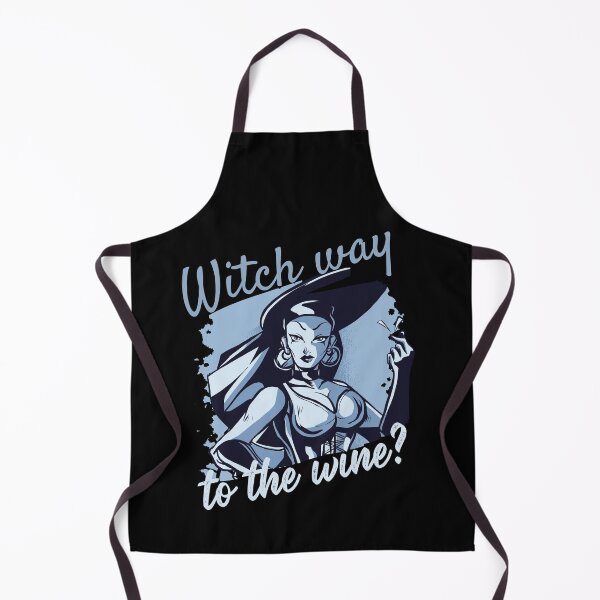 Item preview, Witch way to the wine? Funny Halloween wine drinking witch design. designed and sold by HROC.
