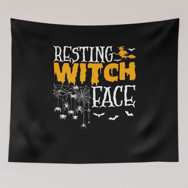 Item preview, Resting Witch Face Halloween designed and sold by ElishaKayne.