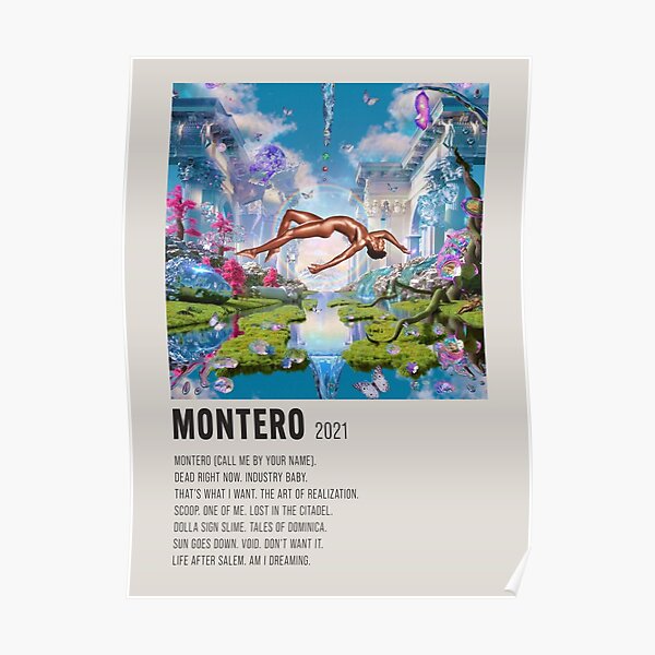 montero | lil nas x | aesthetic minimalist poster Poster