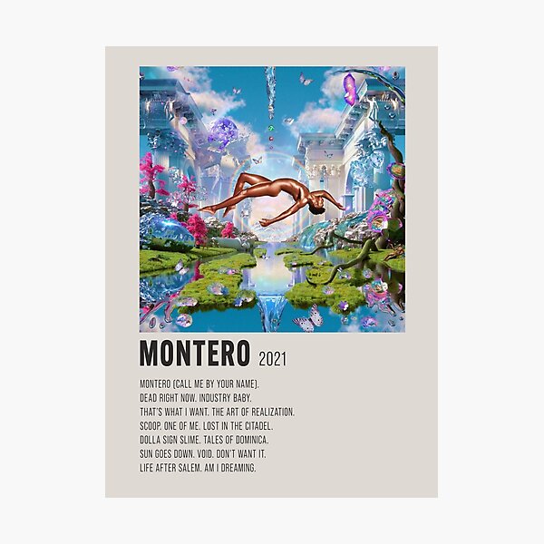 montero | lil nas x | aesthetic minimalist poster Photographic Print