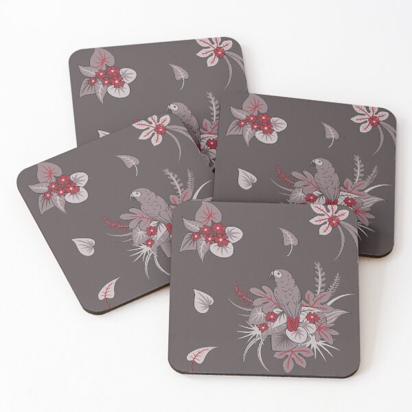 Item preview, African grey parrot pattern: dark grey, large designed and sold by selfproclaimd.