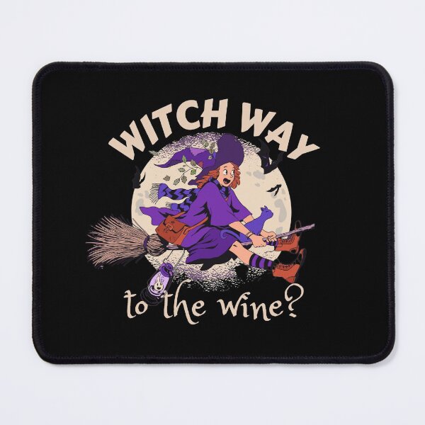 Item preview, Witch way to the wine? Funny Halloween wine drinking witch design. designed and sold by HROC.