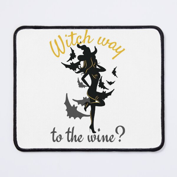 Item preview, Witch way to the wine? Funny Halloween wine drinking witch design. designed and sold by HROC.