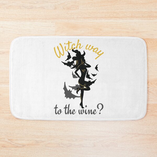 Item preview, Witch way to the wine? Funny Halloween wine drinking witch design. designed and sold by HROC.