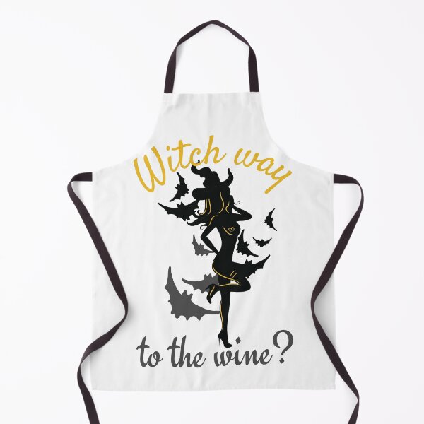 Item preview, Witch way to the wine? Funny Halloween wine drinking witch design. designed and sold by HROC.