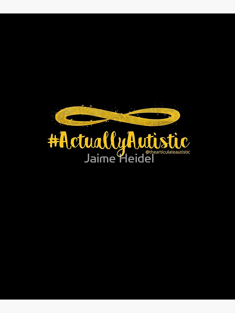 The Articulate Autistic Gold Infinity Logo by jaime06492