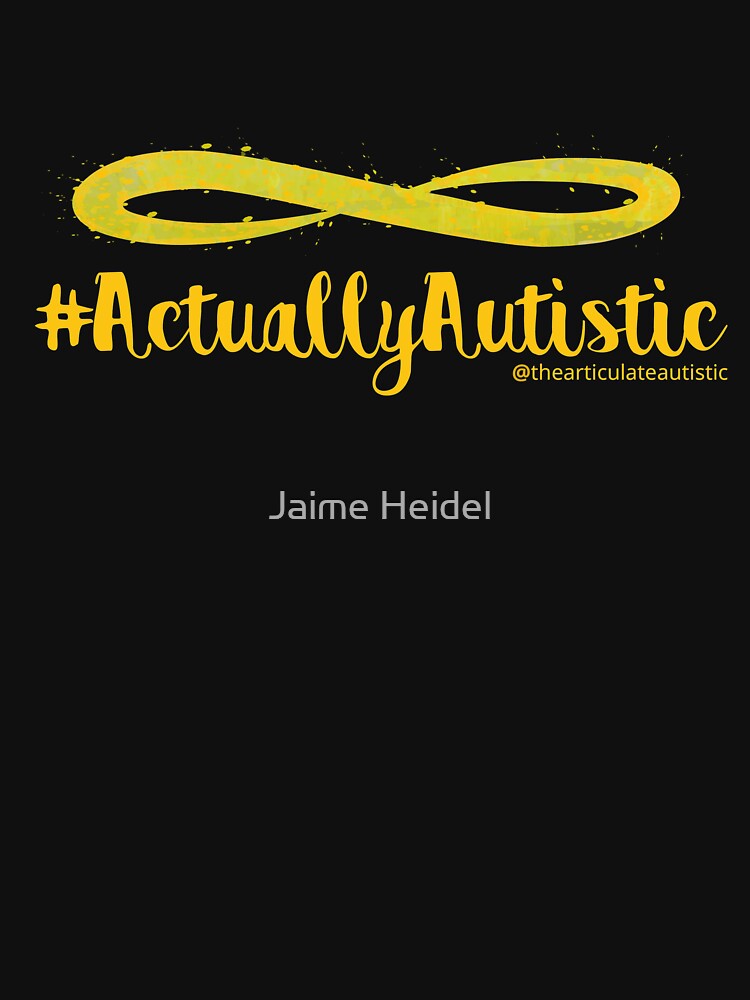 The Articulate Autistic Gold Infinity Logo by jaime06492