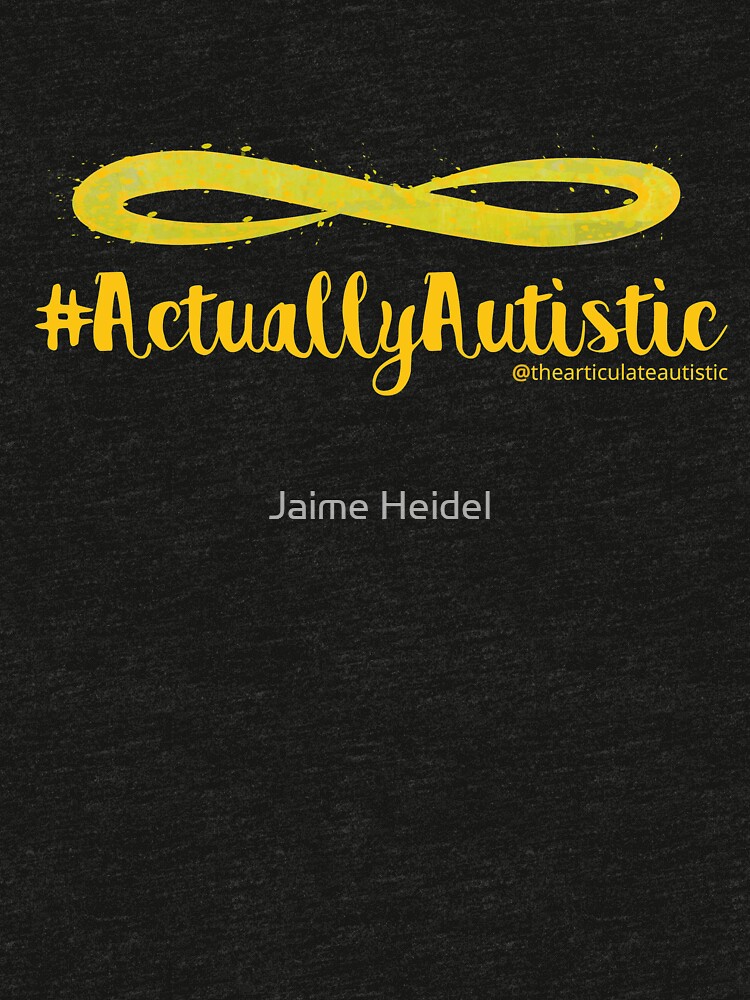 The Articulate Autistic Gold Infinity Logo by jaime06492