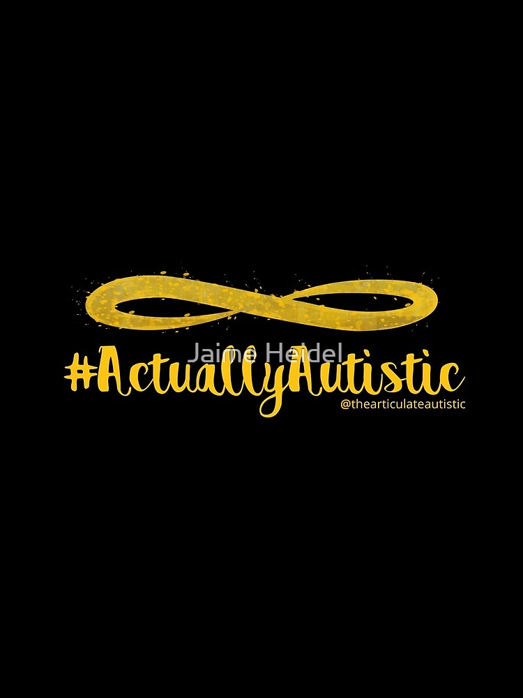 The Articulate Autistic Gold Infinity Logo by jaime06492