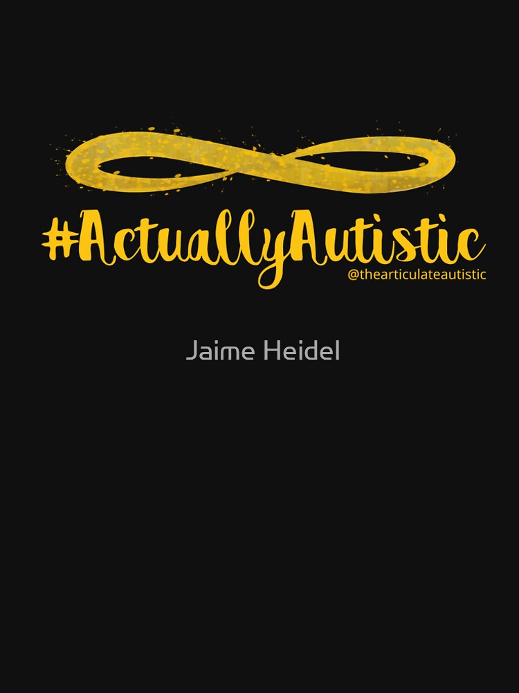 The Articulate Autistic Gold Infinity Logo by jaime06492