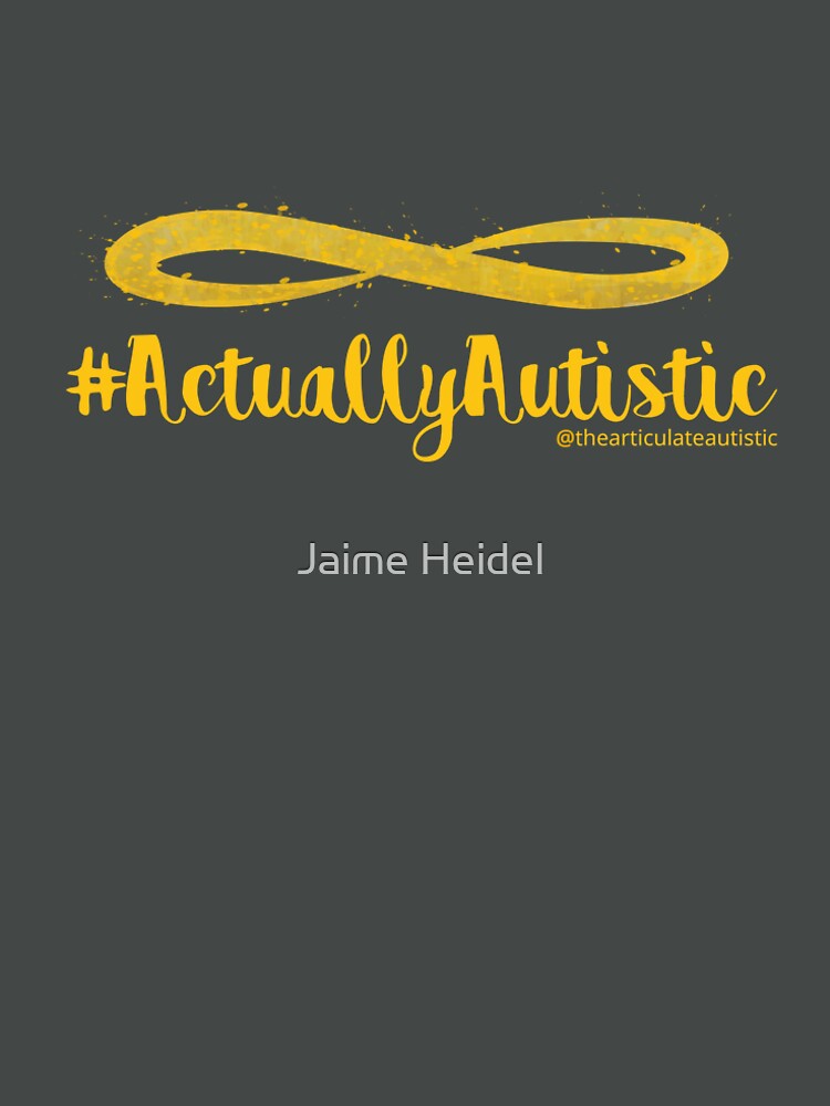 The Articulate Autistic Gold Infinity Logo by jaime06492