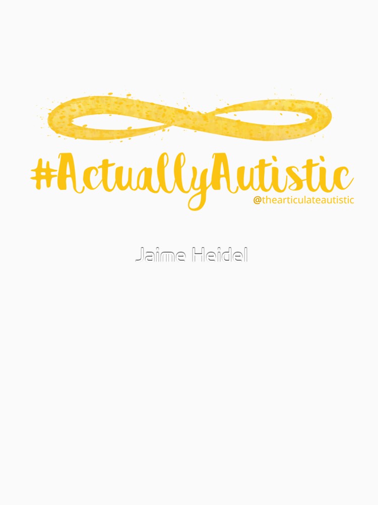 The Articulate Autistic Gold Infinity Logo by jaime06492